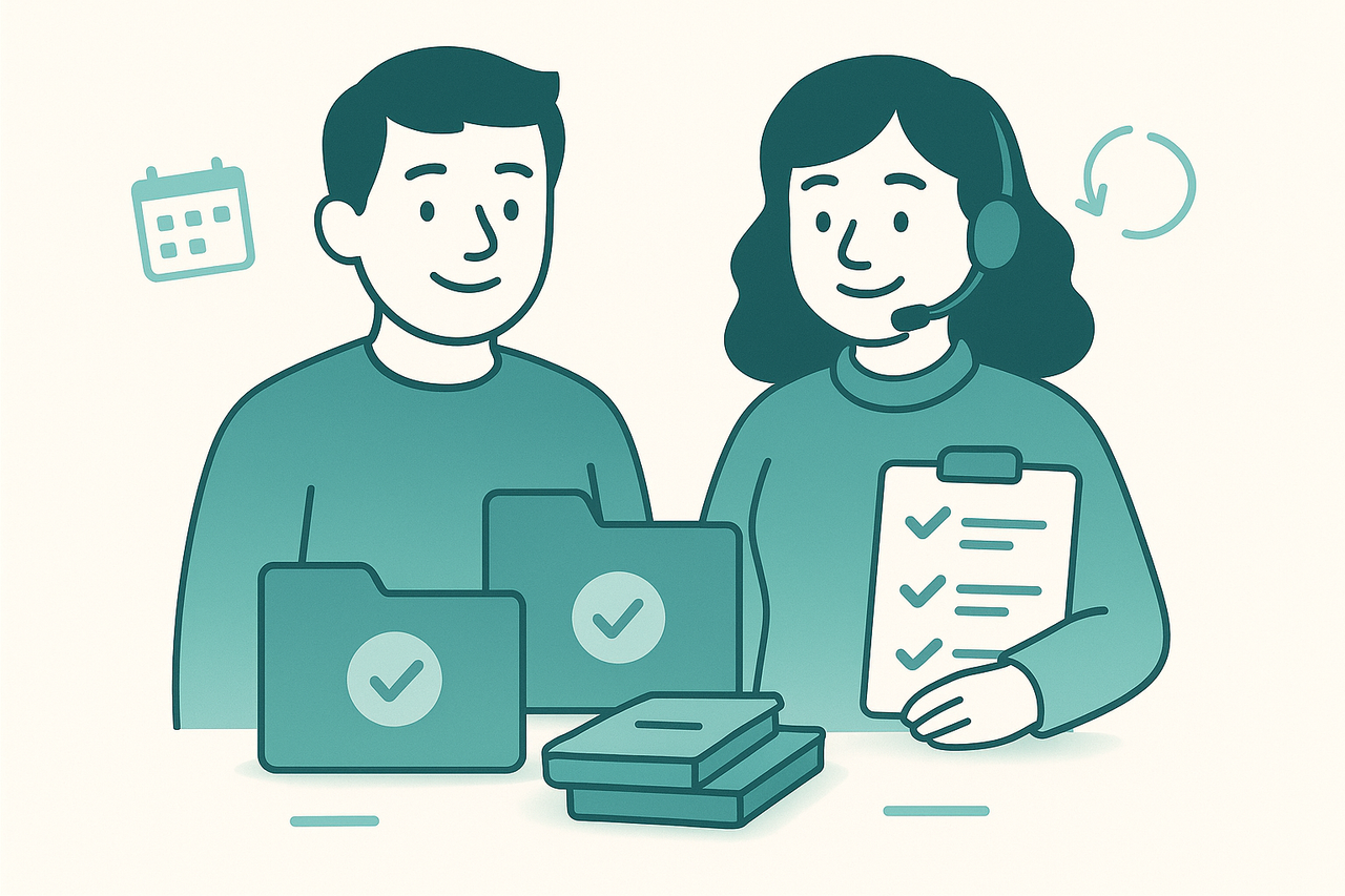 Checklist e pastas aprovadas - Escopo do BPO