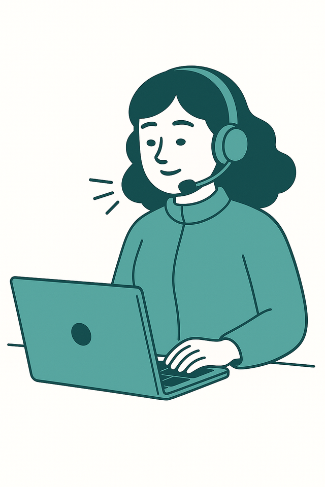 Atendimento ao cliente com headset - suporte NovaTrust